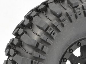 FASTRAX 1:10 CRAWLER ROCKO 1.9 MOUNTED SCALE WHEEL BLACK