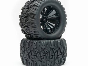 FASTRAX 1/10 MIMIC TRUCK TYRE MOUNTED SPLIT-SPOKE (12mm HEX)