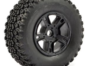 FASTRAX 1:10 SC ZIGZAG MOUNTED 5-SPOKE BLACK (SLASH FR) (PR)