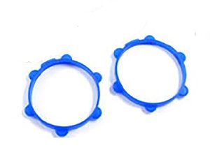 Fastrax 1/10th Rubber Tyre Bands Blue (pair)