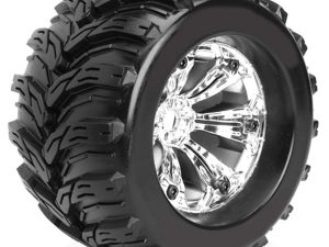 FASTRAX 1/8 MT arrow MOUNTED 6-SPOKE CHROME 1/2"OFFSET(PR)