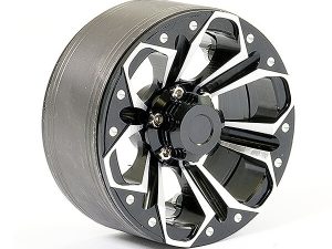 FASTRAX ALUMINUM BEADLOCK KYLO 1.9" WHEELS - BLACK (2PC)
