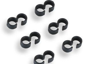 FASTRAX BLACK FUEL TUBE CLIPS (6)