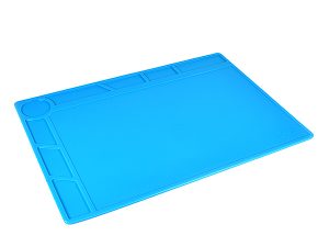 Fastrax Small Rubber Pit Mat - Blue 36cm X 24cm