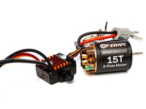 SPM Firma 70A Brushed Smart ESC, 2S-3S: IC3 / 15T Brushed Motor