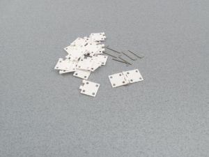 RACTIVE Flat Metal Pin Hinges-Large (pk10)