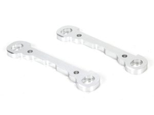 LOS Front Hinge Pin Braces, Aluminum, Silver (2)