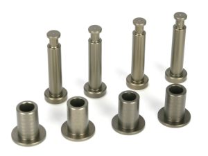 Front King Pins & Arm Bushings, Aluminum 5IVE-T, MINI WRC
