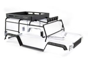 FTX KANYON CLEAR BODY W/ROLL CAGE, SPOTLIGHTS & TRAY