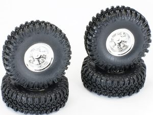 FTX OUTBACK MINI X 2.0 GRABBER MOUNTED TYRES/CHROME WHEELS