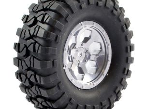 FTX OUTBACK PRE-MOUNTED 6HEX/TYRE (2) - CHROME