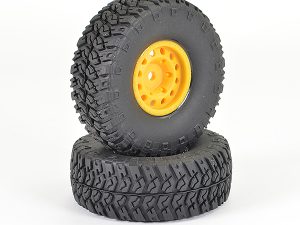 FTX OUTBACK RANGER XC WHEEL & TYRE SET - YELLOW (PR)