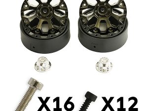 FTX TEXAN 1/10 8-SPOKE BLACK BEADLOCK WHEEL (PR)