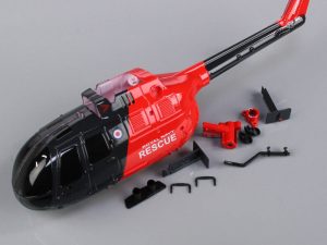 Twister Fuselage Body Grey/Red (for BO-105)
