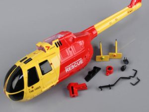 Twister Fuselage Body Yellow/Red (for BO-105)