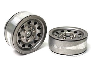 GMADE 1.9 SR04 BEADLOCK WHEELS (UNCOATED SILVER) (2)