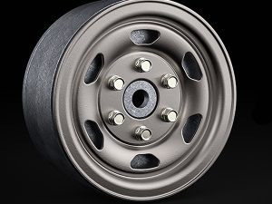 GMADE 1.9 SR05 BEADLOCK WHEELS (UNCOATED SILVER) (2)