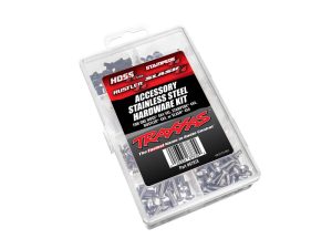 Traxxas Hardware kit, stainless steel, Hoss 4X4 VXL/Slash 4X4/Stampede 4X4/Rustler 4X4 (contains all stainless steel hardware used on Hoss 4X4 VXL, Slash 4X4, Stampede 4X4, or Rustler 4X4)