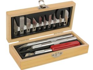 Excel Hobby Knife Set, Wooden Box (Boxed)