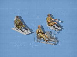 ICM WWII Allies Pilots In The Cockpit (British, American, Soviet) 3 Figures