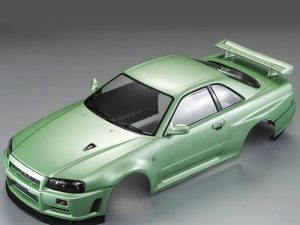 KILLERBODY NISSAN SKYLINE R34 195MM FINISHED BODY-GREEN