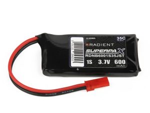 Radient LiPo 1S 600mAh 3.7V 35C JST