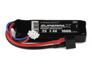 Radient LiPo 2S 1000mAh 7.4V 30C Deans (HCT)