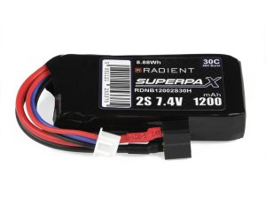 Radient LiPo 2S 1200mAh 7.4V 30C Deans (HCT)