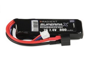 Radient LiPo 2S 800mAh 7.4V 30C Deans (HCT)