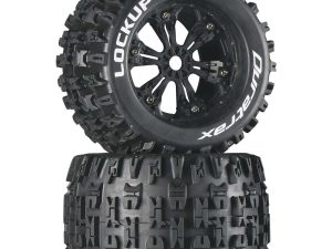 DURATRAX Lockup MT 3.8" Mounted Tires, Black (2)