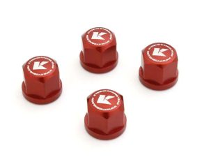 KYOSHO Long Serrated Wheel Nuts Kyosho Mad Series (4) Red