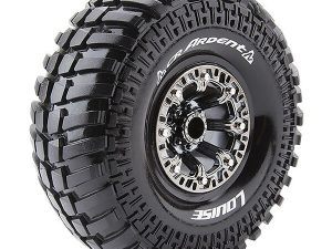 LOUISE RC CR-ARDENT 1/10 2.2 SUPER SOFT BLACK CHROME HEX 12MM