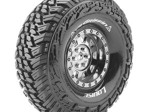 LOUISE RC CR-GRIFFIN 1/10 1.9 SUPER SOFT BLACK CHROME HEX 12MM
