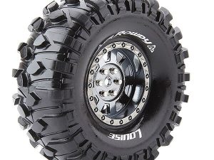 LOUISE RC CR-ROWDY 1/10 1.9 SUPER SOFT BLACK CHROME HEX 12MM
