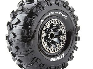 LOUISE RC CR-ROWDY 1/10 2.2 SUPER SOFT BLACK CHROME HEX 12MM