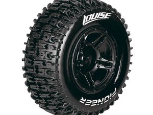 LOUISE RC SC-PIONEER 1/10 FR/RR SOFT ARRMA SENTON 6S BLACK 17MM HEX