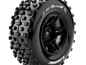 LOUISE RC SC-ROCK 1/10 FR/RR SOFT ARRMA SENTON 6S HEX 17MM BLACK