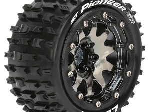 LOUISE RC ST-PIONEER 1/10 SOFT BEAD-LOCK/0 OFFSET HEX 12MM BLACK CHROME