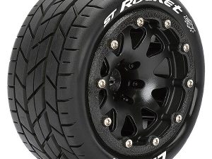 LOUISE RC ST-ROCKET 1/10 SOFT BEAD-LOCK/1/2 OFFSET HEX 12MM BLACK