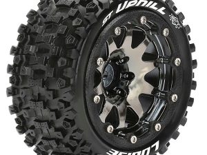 LOUISE RC ST-UPHILL 1/10 SOFT BEAD-LOCK/1/2 OFFSET HEX 12MM BLACK CHROME