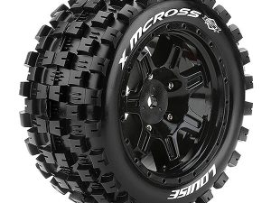 LOUISE RC X-MCROSS BLACK ARRMA KRATON 8S MOUNTED 24mm HEX