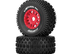Method RC METHOD GEOFORM 1/8 SC TYRES ON 17MM HEX RED WHEELS (PR)