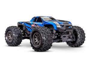 Traxxas Mini Maxx BL-2S 4WD RTR Monster Truck, Blue (+ TQi 2-ch, BL-2s, 2S LiPo, USB-C Charger, Clipless Body)