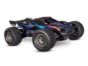 Traxxas Mini XRT VXL-3S 4WD RTR Race Truck, Blue (+ TQi 2-ch, VXL-3S, 2S LiPo, USB-C Charger, Clipless Body)