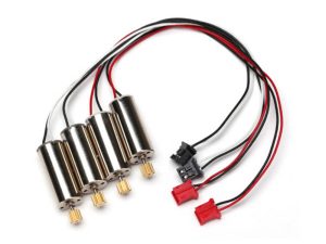 Traxxas Motor, clockwise (high output, Red connector) (2 pcs) / motor, counter-clockwise (high output, Black connector) (2 pcs)