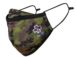Muc-Off, MUC-OFF REUSEABLE FACE MASK WOODLAND CAMO - LARGE