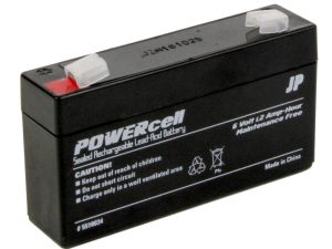 JP Powercell Gel Battery, 6V 1.2Ah