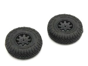 KYOSHO Pre-Glued Tires (2) Toyota 4Runner Mini-Z 4X4 MX01 - Heavy Weight