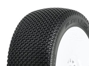 Pro-Line PROLINE 'SLIDE LOCK' S2 PRE- MOUNT VEL. V2 WHITE WHEELS (2)