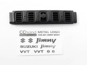 RC4WD FRONT GRILLE FOR MST 1/10 CMX W/ JIMNY J3 BODY W/ FRONT METAL DECALS